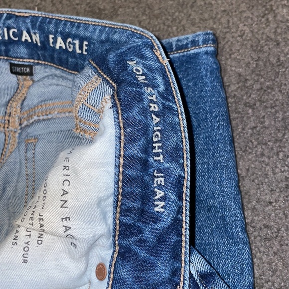 american eagle ripped mom straight jeans size 00 regular - Picture 6 of 10